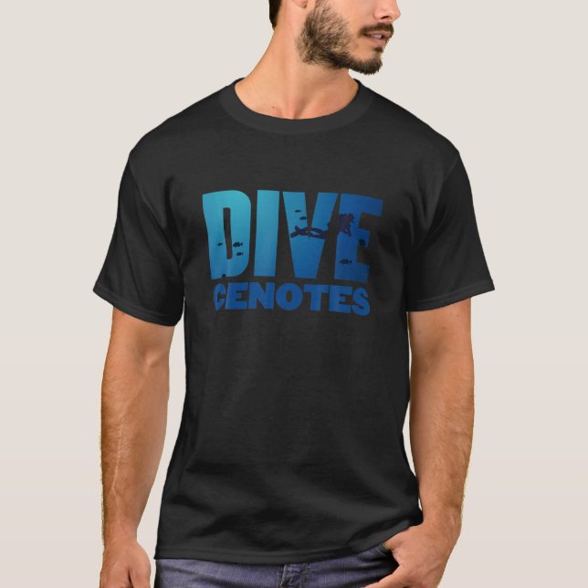T-shirt Cave Diving Venin Cenotes Mexico Souvenir Scuba Di (Devant)