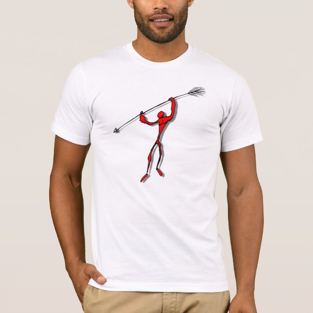 T-shirt Cave Peinture Spear Chucker - rouge (Devant)