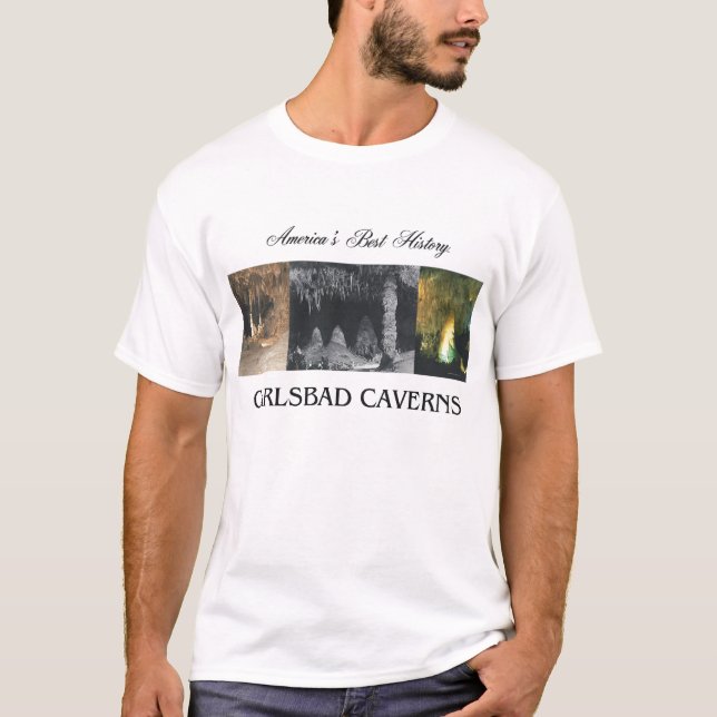 T-shirt Cavernes d'ABH Carlsbad (Devant)