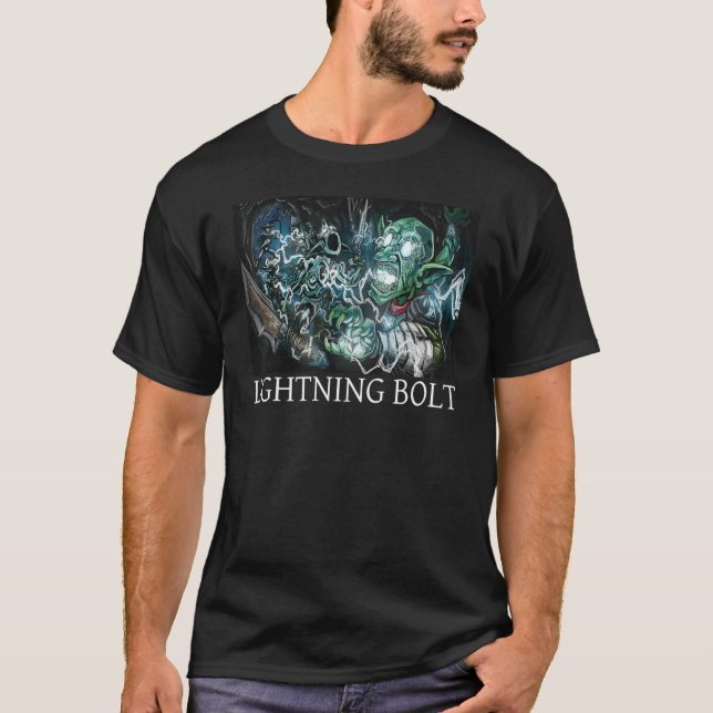T-shirt Cavernes et créatures Éclair (Devant)