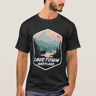 T-shirt Cavetown Maryland Md Mountains Randonnée Randonnée