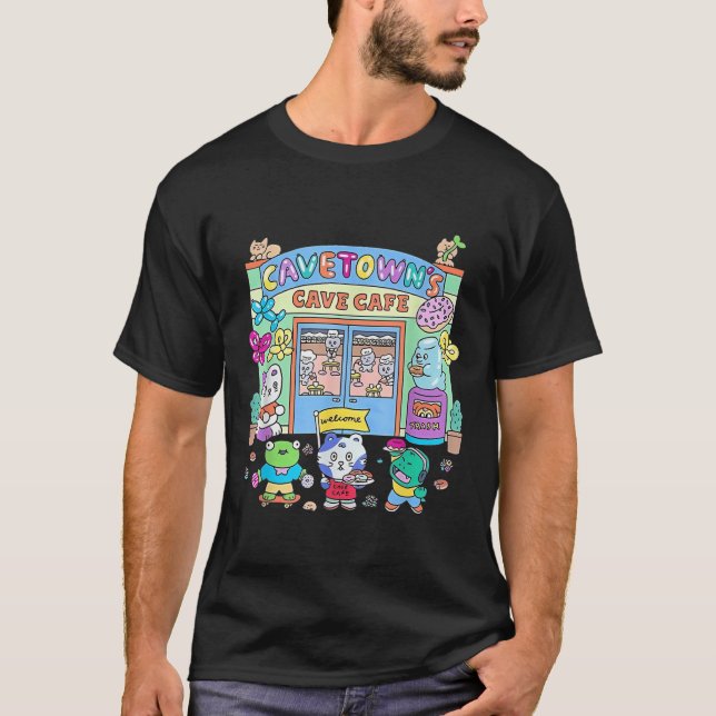 T-shirt Cavetowns Cave Café (Devant)