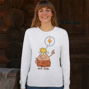 T-shirt Cavewoman pense au bâton de feu