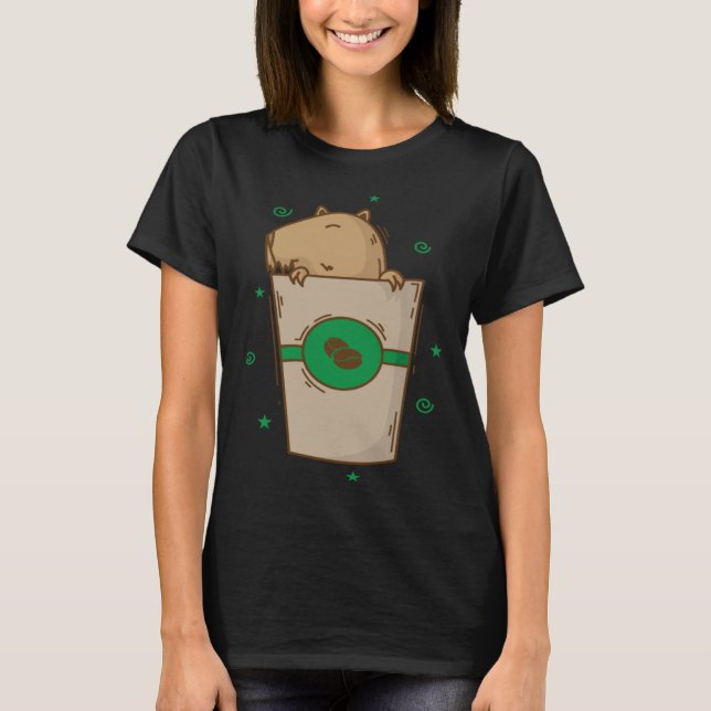 T-shirt Caviidae Guinea Pig in Coffee Mug (Devant)