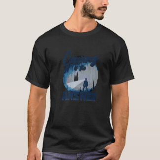T-shirt Caving Is The Answer Speleology Spelunking Caving 