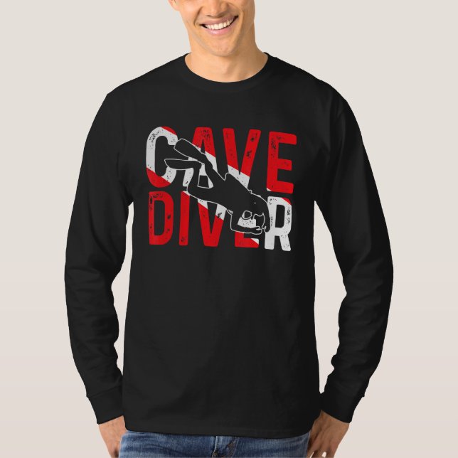 T-shirt Caving Spelunking Cave Plongée Plongée Spéléologie (Devant)