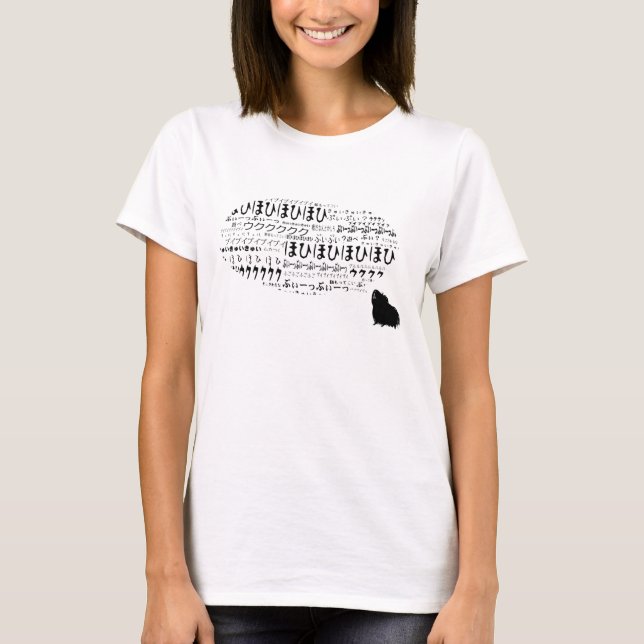 T-shirt Cavyart Piggytalks Ｔｅｅ　（Longhaired） (Devant)