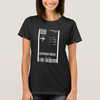 T-shirt Cayman Brac Cayman Islands Boarn Pass Airline T
