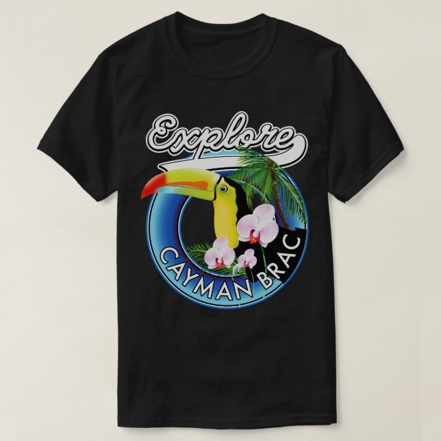 T-shirt Cayman Brac Travel (Design devant)