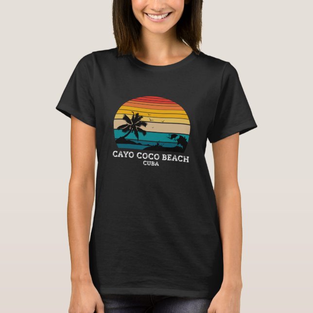 T-SHIRT CAYO COCO BEACH CUBA (Devant)