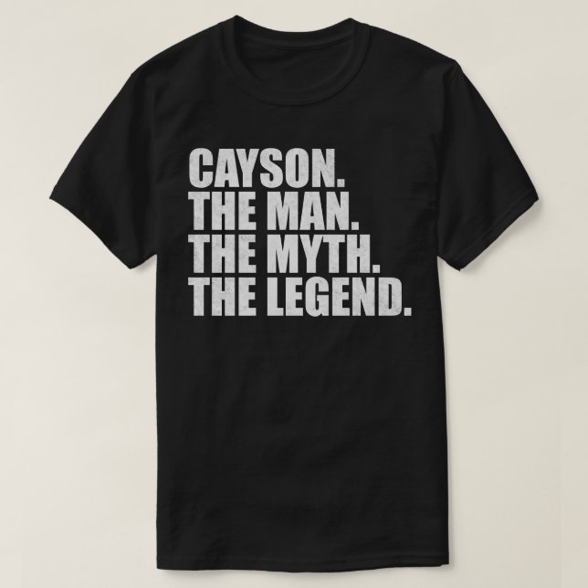 T-shirt Cayson Cayson Nom Cayson prénom (Design devant)