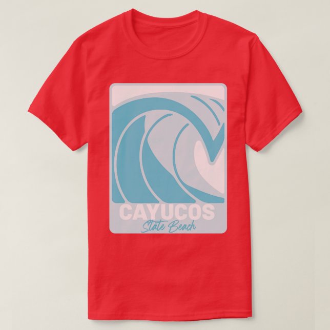 T-shirt Cayucos State Beach Californie Atlantique FL C (Design devant)