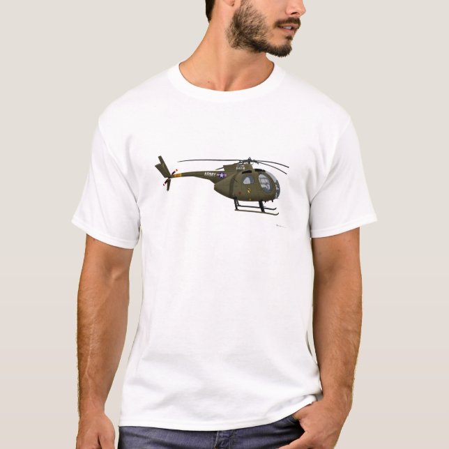T-shirt Cayuse Cav de Hughes OH-6 (Devant)