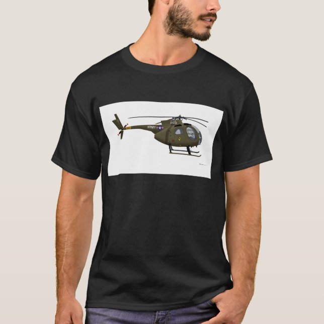T-shirt Cayuse Cav de Hughes OH-6 (Devant)