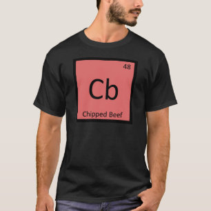 T-shirt Cb - Chimie Du Boeuf Échiqué Symbole De Table P