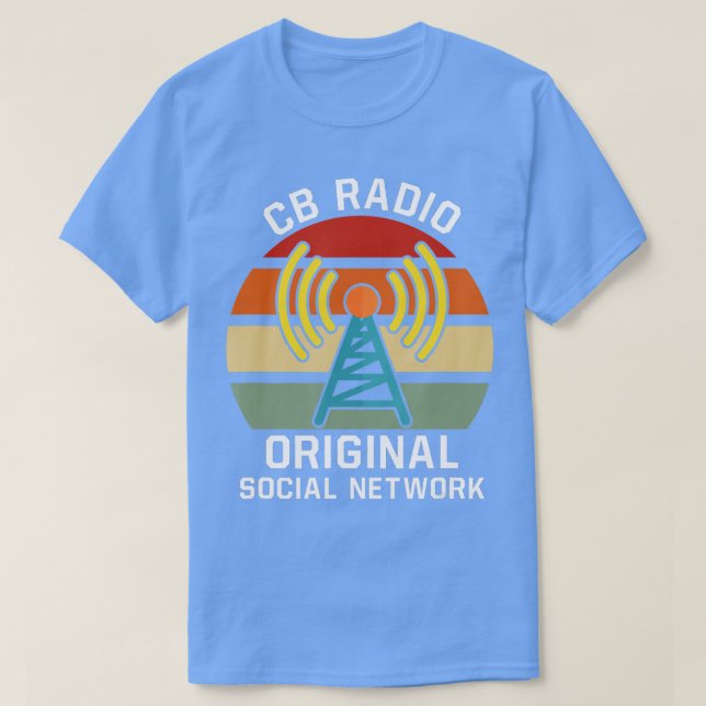 T-shirt CB Radio Original Réseau Social HAM Radio (Design devant)