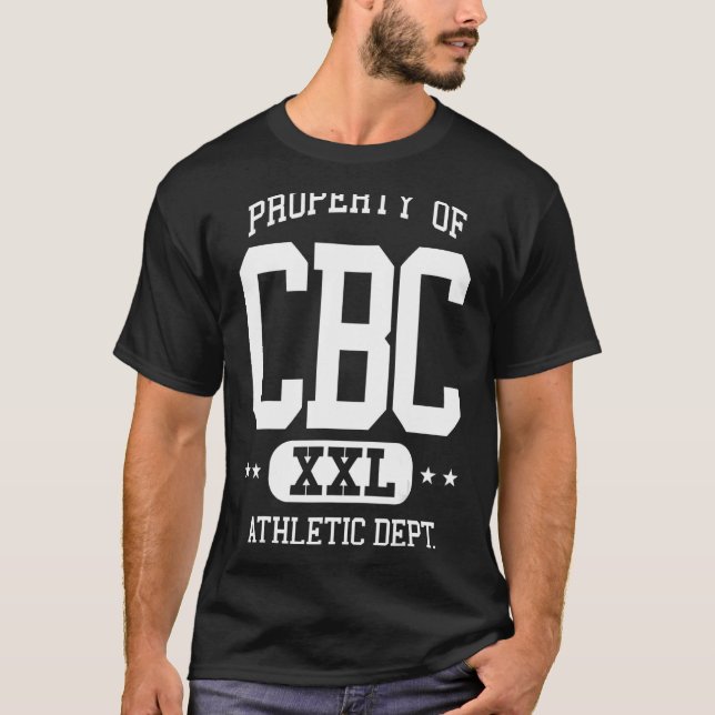 T-shirt CBC Retro Athletic Property Dept (Devant)