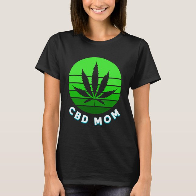 T-shirt CBD Maman Maman Fun Weight Vape Pour Les Femmes (Devant)