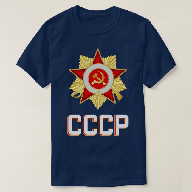 T-shirt CCCP Propagation soviétique Russie Étoile communis (Design devant)