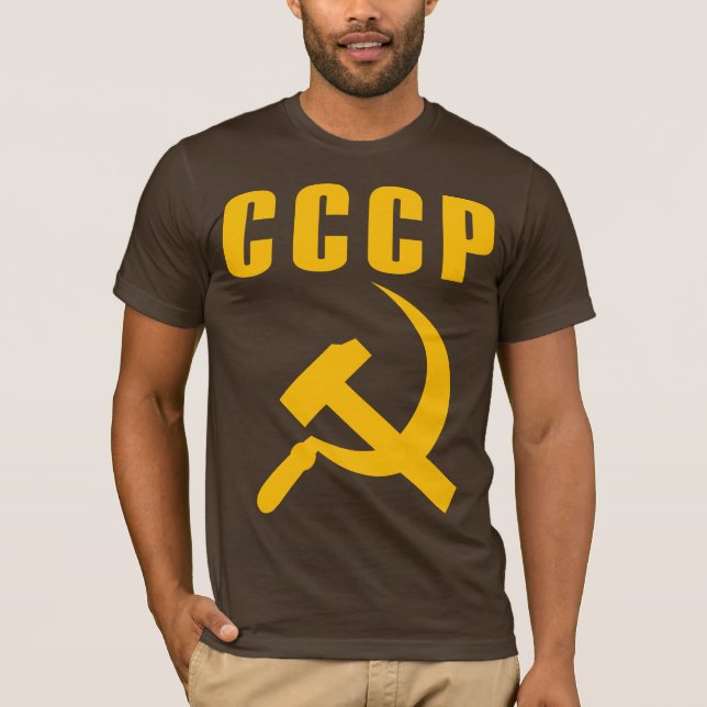 T-shirt cccp URSS de marteau et de faucille (Devant)