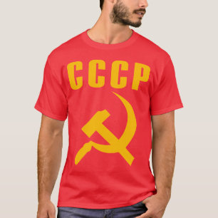 T-shirt cccp URSS de marteau et de faucille