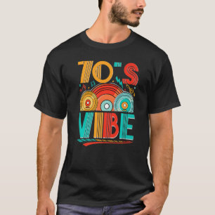 T-shirt CD ambiance 70s Musique 70s Génération 1970 rétro 