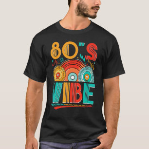 T-shirt CD ambiance 80s Musique 80s Génération 1980s Rétro