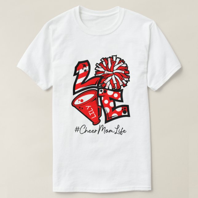 T-shirt CD Personnalisé Cheer Mom Chemise, Cheer  (Design devant)