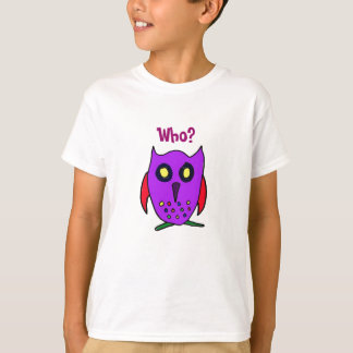 T-shirt CD - Qui ? Chemise Owl Crtoon