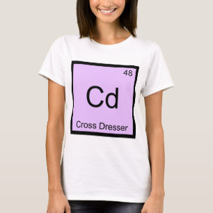 T-shirt Cd - Tee-shirt symbole d'élément de chimie pour tr