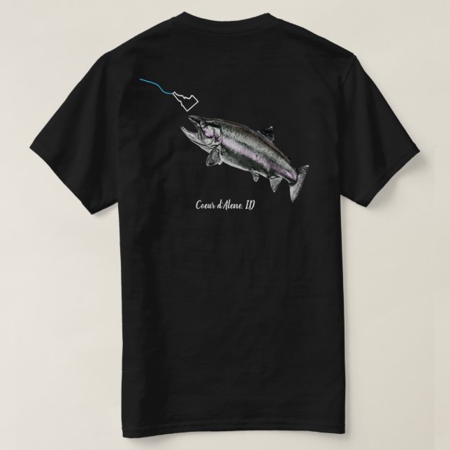 T-SHIRT CDA STEELHEAD - ICI PÊCHE PÊCHE - IDAHO FRAPPANT (Design dos)