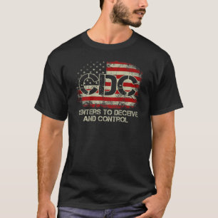 T-shirt CDC Centres Pour Tromper Et Contrôler Le Drapeau A