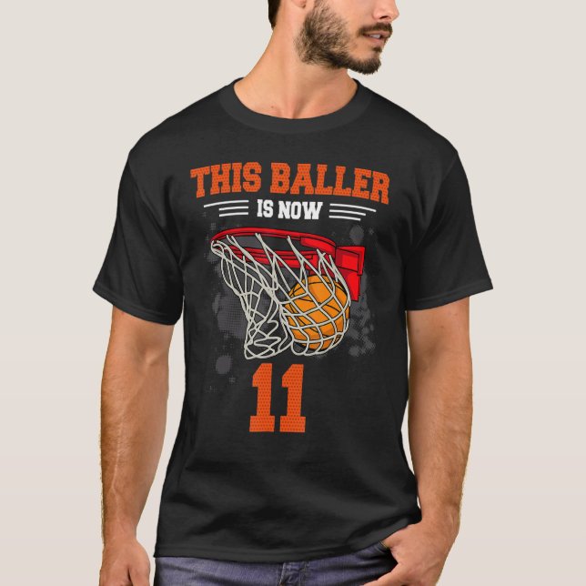 T-shirt Ce Baller est maintenant 11 Basketball 11e anniver (Devant)