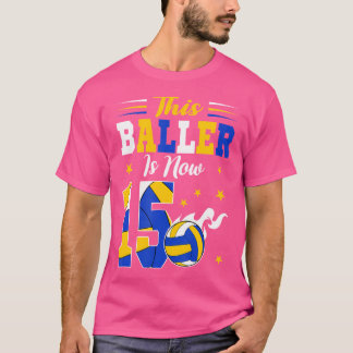 T-shirt Ce Baller Est Maintenant 15 Ans De Volley-ball Ann