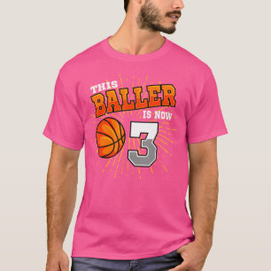 T-shirt Ce Baller Est Maintenant 3 Basket-ball 3E Annivers