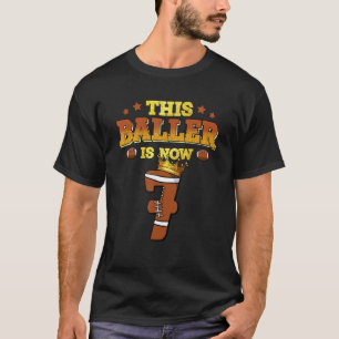 T-shirt Ce Baller Est Maintenant 7 Football Enfants Garçon
