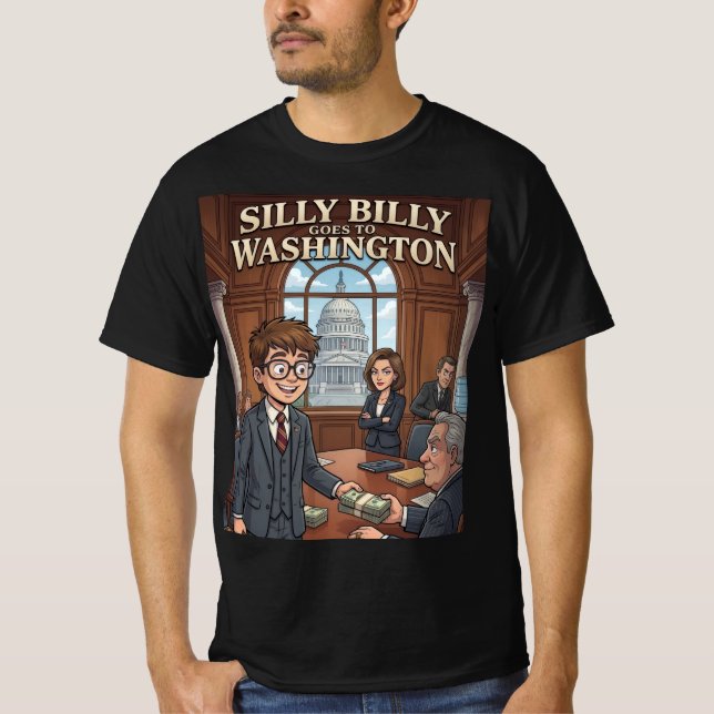 T-shirt Ce Bilboquet va à Washington (Devant)