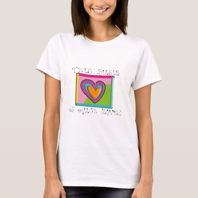 T-shirt Ce Busia EST BEAUCOUP AIMÉ (Devant)