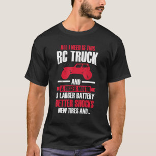 T-shirt Ce Camion Rc Pneus De Batterie À Moteur Rc Camions