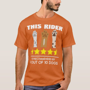 T-shirt Ce cavalier est recommandé par Chiens Drôle Citati