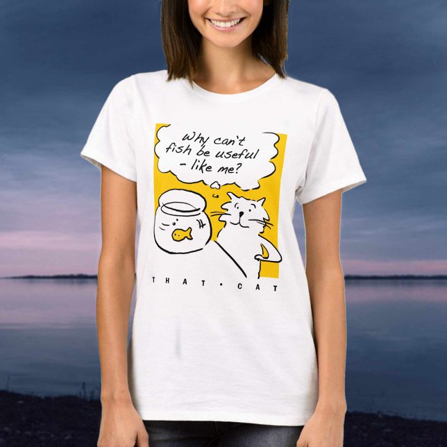 T-shirt Ce chat et le poisson rouge (Créateur téléchargé)