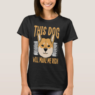 T-shirt Ce Chien vous rendra riche Cryptomonnaie Crypto