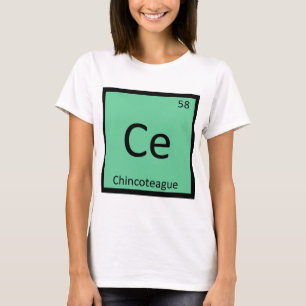 T-shirt Ce - Chincoteague Poney Symbole de Chimie