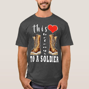 T-shirt Ce Coeur Appartient À Un Soldat