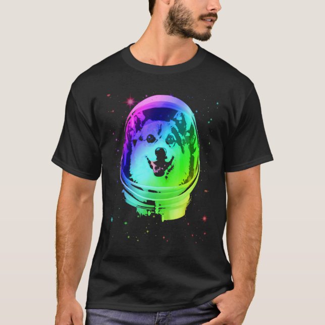T-shirt Ce Corgi Est Un Astronaute Avec Un Casque Spatial (Devant)