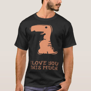 T-shirt Ce Dinosaure Je t'aime Mignonne pour les enfants A