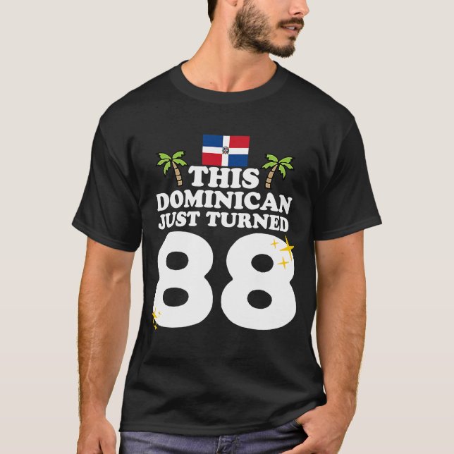 T-shirt Ce Dominicain vient de tourner 88 Dominicano 88th  (Devant)
