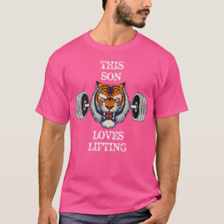 T-shirt Ce Fils Aime Le Levage - Drôle Poids De La Bodybui