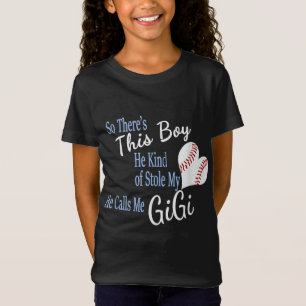 T-Shirt Ce Garçon A Volé Mon Coeur De Baseball M'Appelle G