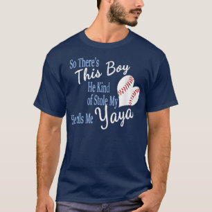 T-shirt Ce Garçon A Volé Mon Coeur De Baseball M'Appelle Y